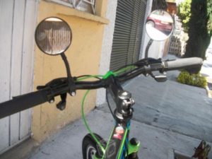 Bicicleta con espejos